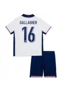 England Conor Gallagher #16 Babyklær Hjemme Fotballdrakt til barn EM 2024 Korte ermer (+ Korte bukser)